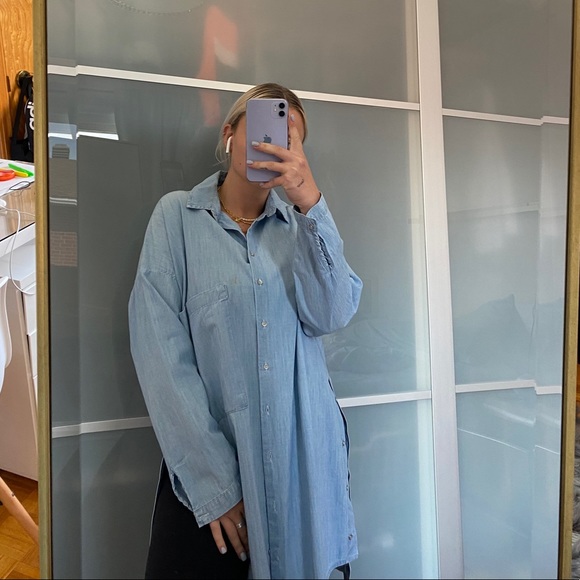 Oversized Denim blouse - Picture 6 of 7